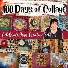 a collage of images with the words 100 days of college celebrate your creative self