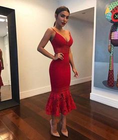 Women Red Outfit, Coctel Dress, Looks Chic, Red Outfit, Dress Form, Unique Dresses, Fancy Dresses, Night Dress, Classy Outfits