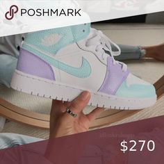 Nike air jordan 1 mid custom New with box. / Price is firm/ Hand painted with angelus paint. these are youth sizes converted to women's sizes PLEASE select your normal size in women's. sz 4y / womens size 5.5 sz 4.5y/ womens 6 sz 5Y / women's 6.5 sz 5.5Y/ women's 7 sz 6Y / womens 7.5 sz 6.5 / womens 8 sz 7Y / women's 8.5 Sz men’s 7.5/ women’s 9 Sz men’s 8/ women’s sizr 9.5 Sz men’s 8.5 / women’s size 10 these will be shipped out up to 7 days Jordan Shoes Sneakers Custom Shoes Diy, Trendy Shoes Sneakers, Nike Shoes Girls, Preppy Shoes, Jordan Shoes Girls, Custom Nike Shoes, All Nike Shoes, Nike Shoes Jordans, Nike Air Shoes