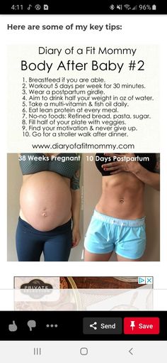 a woman's stomach before and after her baby bump surgery with the text, diary of a fit mommy body after baby 2