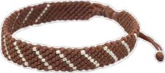 Casual Brown Macrame Bracelets, Casual Brown Macrame Beaded Bracelet, Casual Brown Macrame Bracelet, Brown Macrame, Hill Tribe Silver, Wristband Bracelet, Macrame Bracelets, Silver Accents, Spinning