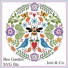 the bee garden svg file