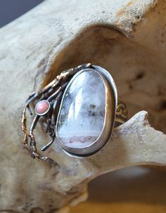 Cold Family Roots Ring Unique Silver-colored Copper Ring, Unique Silver Copper Ring, Unique Sterling Silver Moonstone Ring, Silver Copper Rings For Jewelry Making, Maleficent Ring, Soldered Jewelry, Family Roots, Large Stone, Owl Pendant