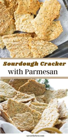 Sourdough crackers are a thing, and thank goodness for that! Crisp, buttery, and flavorful, packed with grated Parmesan and herbs, these sourdough discard crackers taste like they’re straight out of a pizzeria!