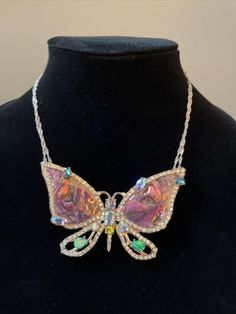 NWT - Betsey Johnson "PARADISE LOST BUTTERFLY " Necklace K22 889295293751 | eBay Betsy Johnson Aesthetic, 2000s Outfits Aesthetic, Dr Jewelry, Funky Jewellery, Paradise Lost, 2000s Outfits, Fancy Nancy, Vintage Betsey Johnson, Beauty Guru