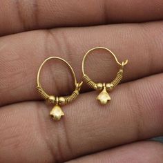 Traditional Hoop Huggie Earrings Gift, Traditional Small Hoop Huggie Earrings For Gifts, Traditional Small Huggie Earrings As A Gift, 22k Gold Hoop Earrings For Gift, 22k Gold Small Hoop Earrings As Gift, 22k Gold Small Hoop Earrings For Gifts, Gift 22k Gold Small Hoop Earrings, 22k Gold Earrings, Gold Jhumka Earrings