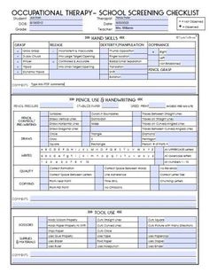 Assessment Checklists | Caseload Management | Therapy Resources | Tools To Grow, Inc. Caseload Management, Occupational Therapy Assessment, Kindergarten Test, Therapy Assessment, Occupational Therapy Schools, Assessment Checklist, Handwriting Without Tears, Occupational Therapy Kids, Pediatric Physical Therapy