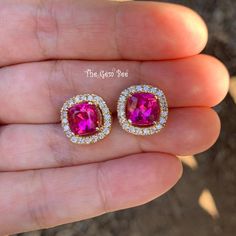 Thank you for coming in! 14k solid yellow gold earrings/ear studs with two stunningly beautiful 4.86CT pink tourmalines and 0.73ct natural diamond accents! You will receive the earrings you see in the photos! WEIGHT: 4.97 grams (4.86ct tourmaline, 0.73ct diamond) DIMENSION: 12.5mm (7.5mm tourmaline) MATERIAL: 14k solid yellow gold, Pink Rubellite Tourmaline, natural diamonds Formal 14k Gold Earrings With Ethical Gemstones, Formal Pink Gold Gemstone Earrings, Gold Gemstones With Halo Setting As Gift, Formal Fine Jewelry Earrings With Accent Stones, Formal Earrings With Accent Stones, Pink Gold Gemstone Earrings Fine Jewelry, Pink Gold Gemstone Earrings In Fine Jewelry Style, Fine Jewelry Pink Gold Gemstone Earrings, 14k Gold Earrings With Gemstone Accents For Weddings