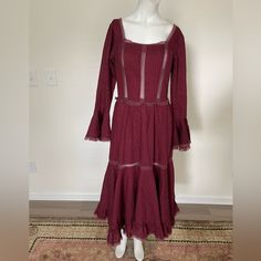 Good Condition As Vintage Tag Said Size 12 Fit Size 4 Or 6 From (Pit To Pit 17 Inch )Waist 14 Inch Long 47 Inch Mexican Boho, Dresses Vintage, Boho Maxi, Boho Maxi Dress, Size 6 Dress, Vintage Tags, Vintage 70s, Vintage Dresses, Georgia