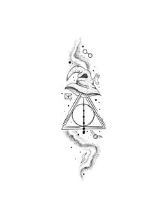 Potter Tattoo, Harry Potter Tattoo, Tattoo Ideas, Tattoos, White, Black