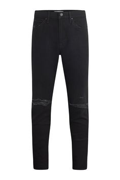 Description For a snug fit, look no further than our Zack Skinny Jean. Mid-rise, slim through the hip and thigh with a narrow leg and 34” inseam. Designed in a black comfort stretch denim. Destructed Ink has subtle wear patterns, knee destruction and grinding along the edges. Finished with matte black hardware and black leather back patch. Product Details Front Rise: 10.75", Leg Opening: 12", Inseam: 34"Model Height 6’1"Model wearing size 32 Fit & Care Content: 79% Cotton, 20% Polyester, 1% Elas Classic Black Stretch Jeans, Tight Black Straight Leg Jeans, Fitted Ripped Washed Black Jeans, Fitted Washed Black Ripped Jeans, Fitted Mid-rise Washed Black Jeans, Black Fitted Jeans With Standard Cut Leg, Black Fitted Jeans With Five Pockets, Fitted Black Jeans With Standard Cut Leg, Fitted Black Jeans With Five Pockets