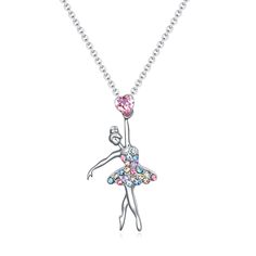 PRICES MAY VARY. Cute and Shiny:Ballerina Necklace with a variety of colors,unique shape,very eye-catching,suitable for girls to wear,give her Ballet gifts,she will be unique. Ballerina Gifts:This is a ballet gift for girls,it comes with a small gift box,this ballerina necklace is very suitable for giving out as a gift on various festivals or special days,it can be used as a birthday gift for daughter and niece,ballet jewelry can be given as Valentine's Day, Christmas,back-to-school gift. Materi Recital Gifts, Ballet Necklace, Ballet Gifts, Ballet Jewelry, Ballerina Necklace, Dance Recital Gifts, Ballerina Gift, Women Dance, Ballet Gift