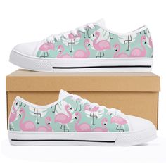 Pink Flamingo Shoes Custom Name Gift Shoes Low Top Men's Women's Casual Canvas Shoes Walking Shoes for Adults Kids Children           Check out more of our footwear here: https://www.etsy.com/shop/unicornshoesshop/ Product Features; ▶ Full canvas double sided print with rounded toe construction  ▶ Lace-up closure for a snug fit. ▶ Soft textile lining with lightweight construction for maximum comfort. ▶ High-quality outsole for traction and exceptional durability. ▶ Not sold in stores. This is a Flamingo Shoes, Shoes Low Top, Shoes Walking, Shoes Low, Shoes Custom, Popular Shoes, Soft Textiles, Pink Flamingo, Tie Shoes