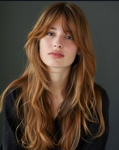 Hairstyles Asian, Layered Haircut, Haircuts Straight Hair, Long Hair With Bangs, Hair Colours, Long Layered Hair, Haircuts For Long Hair