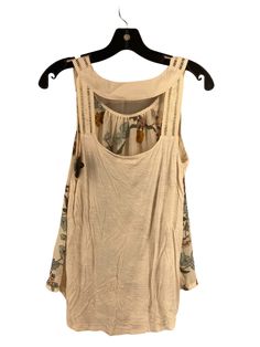 Brand: MAURICES Style: TOP SLEEVELESS Color: IVORY Size: M SKU: 186-186299-3432 CONDITION: GENTLY USED Beige Bohemian Sleeveless Blouse, Bohemian Beige Tank Top, White Bohemian Tank Top With Floral Print, White Bohemian Tank Top Camisole, Bohemian Tank Top With Floral Print, Bohemian Floral Print Tank Top, White Bohemian Tank Top, Beige Sleeveless Floral Print Top, Sleeveless Beige Floral Print Top