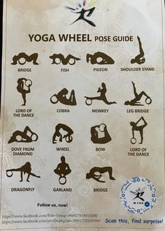 a sign with instructions on how to do yoga