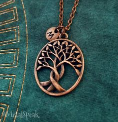 Tree of Life Necklace Willow Tree Necklace Family Tree Charm Necklace Copper Necklace Tree Pendant N Personalized Bronze Pendant Jewelry, Symbolic Personalized Metal Jewelry, Personalized Spiritual Rose Gold Charm Necklaces, Personalized Symbolic Metal Jewelry, Personalized Bronze Pendant Necklace, Personalized Metal Bohemian Necklaces, Personalized Metal Bohemian Necklace, Personalized Adjustable Bronze Jewelry, Personalized Gold Copper Necklace