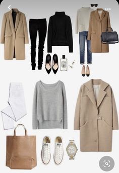 European Everyday Fashion, Art Exhibition Outfit Ideas Winter, Italy Women Fashion, Jcrew Style Inspiration, Minimalist Moda, Cute Work Outfits, Fashion Capsule Wardrobe, Capsule Outfits, Fashion Capsule