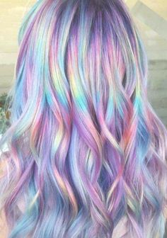 Rainbow Hair Colors, Beautiful Hair Color, Hair Color Shades, Hair Color Purple, Pretty Hair Color