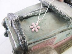 "Lovely enamel flower in pink sterling silver necklace. The chain is a diamond cut chain.   It is ideal gift for your adorable girl.  Made of good quality solid 925 sterling silver; Brand: ANKA; Length: 13, 14, 15, 16 inches available; Pendant: 1*1.6cm; \"925\" stamped; Colour as shown; In Gift Box Packing; Cleaning and polishing with sterling silver cloth after wear  Visit our etsy shop for more kid's sterling silver jewelry and also personalized sterling silver chokers and many other sterling silver everyday jewelry items. https://www.etsy.com/shop/charmplus" Sterling Silver Choker, Box Packing, Silver Choker, Flower Pendant Necklace, Enamel Flower, Silver Enamel, Necklace Sterling Silver, Everyday Jewelry, Flower Pendant