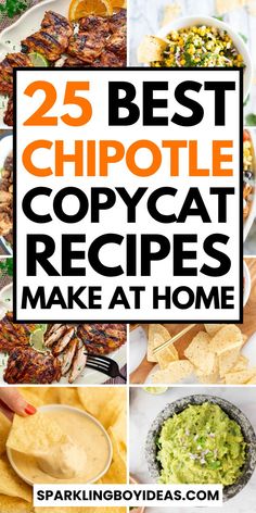 Explore a world of flavor with our Chipotle copycat recipes! Create homemade Chipotle bowls, chipotle chicken, and Chipotle salsa, and enjoy the taste of the Copycat Chipotle burrito recipes. Discover restaurant copycat recipes for Mexican cuisine lovers. Make DIY Chipotle menu items that satisfy your cravings. Prepare healthy Chipotle alternatives with our homemade versions. Make your own Chipotle meals that pack a punch of Mexican flavors. So must try these copycat recipes. Copycat Barbacoa Chipotle, Copycat Chipotle Chicken Recipe, Chipotle Watermelon Limeade Copycat, Chipolte Beef Copycat, Chipotle Restaurant Recipes, Copycat Chipotle Burrito, Diy Chipotle, Chipotle Menu, Chipotle Bowls