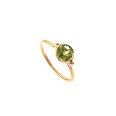 Peridot Ring, 18k Solid Gold Ring, Handmade Ring, Statement Ring, Engagement Ring, Peridot Gold Ring, Gemstone Ring, Gift For Her Material  Metal = 18k Gold Gemstone = Peridot  Stone Color = Green Stone Size = 6 mm Stone Shape = Round Stone Creation = Natural Total Ring weight = 1 Gram Product Making = Handmade  Thank You Visiting My Shop. Yellow Gold Peridot Diamond Ring With Birthstone, Peridot Gemstone Stackable Rings, Stackable Peridot Gemstone Rings, Yellow Gold Stackable Rings With Peridot, Round Peridot Rings For Gifts, Yellow Gold Peridot Stackable Rings, Stackable Round Peridot Jewelry, Yellow Gold Peridot Round Rings, Fine Jewelry Peridot Diamond Ring