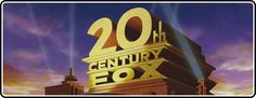 the 20th century fox logo is shown in front of a purple sky with stars and clouds