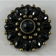 Vintage New, Never Worn, Premier Designs Brooch. Measures About 2 Inches Wide Across. See Pictures For Details. Check Our Other Listings For More Jewelry And Makeup. Thanks For Looking! Vintage Black Party Pins, Premier Designs Jewelry, Premier Designs, Black Rhinestone, Jewelry Vintage, Pin Brooch, See Picture, Women Jewelry, Pendant