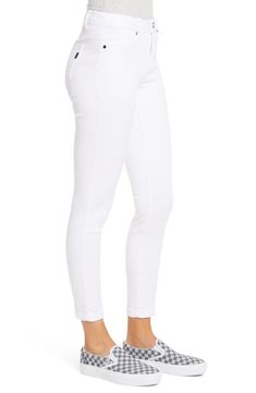 These fresh white skinnies softened with tons of stretch hit right at the ankle for an easy, modern silhouette. Style Name:1822 Denim Ankle Skinny Jeans (Petite). Style Number: 6087174. White Skinnies, Jeans Petite, Petite Style, Petite Women, White Jeans, Top Brands, Jeans Size, Nordstrom, My Style