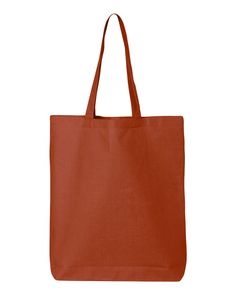 an orange tote bag on a white background