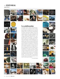 an image of a magazine cover with many different pictures and words on the front page