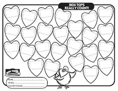 valentine's day worksheet for kids to practice counting the numbers in hearts