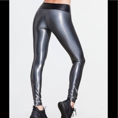 Sukishufu’s Exclusive Range Of Sports Luxe Apparel Is Crafted Using The Finest Italian Fabrics. Sukishufu Garments Are Extensively Sampled And Tested For Fit And Functionality; The Pieces Will Not Shrink, Pull, Pile, Run, Or Fade. Designed For Workout And Beyond. Size: Small New With Tags. Excellent Condition. Metallic Stretch Leggings For Sport, Metallic Athleisure Bottoms For Workout, Sporty Metallic Stretch Leggings, Metallic Athleisure Leggings For Workout, Metallic Sporty Leggings For Gym, Metallic Stretch Activewear For Sports, Sporty Metallic Fitted Bottoms, Metallic Stretch Leggings For Gym, Metallic Athleisure Bottoms For Sports