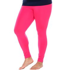 Pair these leggings from White Mark with an oversized T-shirt or shirt dress to stay warm and complete your look. These soft leggings present a flattering silhouette. Size: s. Color: fuchsia. Gender: female. Age Group: adult. Pattern: Solid. Material: Polyester. Pink Footless Tights, High Stretch Pink Elastane Tights, Pink Full Length Tights, Pink Tight Full-length Tights, Pink Elastane Tights, Pink Full-length Tights, High Stretch Pink Elastane Leggings, Pink High Stretch Full Length Leggings, Pink Tight Yoga Leggings