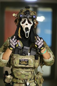 Scream Mask and uniform #Airsoft #AirsoftNation #AirsoftCommunity #AirsoftLife #AirsoftWar #AirsoftGame #AirsoftGuns #PewPew #MilSim (Military Simulation) #TacticalGear #GunCommunity #GunCulture #TacticalLife #FirearmTraining #RangeDay #GunLovers #WeaponsDaily #Viral #ExplorePage #ReelsViral #Trending #Instagood #InstaDaily #GunCommunity #2A (for Second Amendment content) #GunLife #GunLovers #GunEnthusiast #PewPew #Tactical #Firearms #GunCulture #ShootingSports Scream Mask, Tactical Life, Horror Makeup, Shooting Sports, Military Men, Sporty Chic, Tactical Gear, Horror Art, Scream