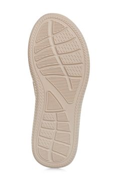 A wave texture brings traction and style to a flip-flop cushioned by a molded footbed and grounded by a nonslip EVA sole. Textile upper and lining/synthetic sole Imported Shoe Makeover, Wave Texture, Insole Design, Bottom Design, Shoes Design, Shoe Sole, Flip Flop Slippers, Sports Blazer, Platform Sneaker