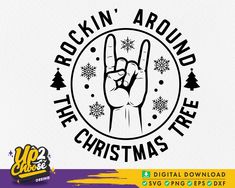 rockin'around the christmas tree svg file