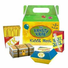 the krispy kreme kid's meal is packed in a green box