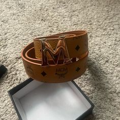 Brown Mcm Belt. Great Condition. Very Small Scuff On The M. Only Worn Like 2-3 Times. Contact Me With Any Questions Mcm Belt, Belts, Mens Accessories, Man Shop, Quick Saves, Color