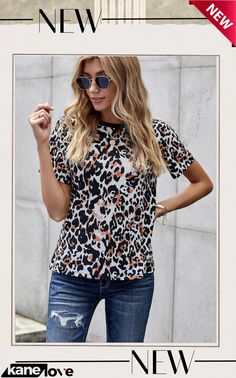 Short Sleeve Leopard Print Top Leopard Print Top, Elevate Your Style, Print Top, Print Tops, Your Style, Leopard Print, Free Shipping