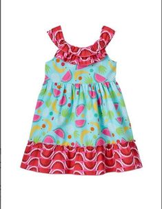 YOUNGLAND Toddler Girl's Multi Color Fruit Pattern  Summer Dress, Size 4T. Condition is New with tags. Shipped with USPS First Class Package. This girls' Youngland dress is perfect for spring and summer with a bright and colorful fruit pattern! Ruffled crewneck Sleeveless Functional back tie 100% Cotton Machine washable Imported Cute Multicolor Cotton Twirl Dress, Multicolor Cotton Twirl Dress For Summer, Holiday Multicolor Cotton Dress, Multicolor Cotton Holiday Dress, Multicolor Cotton Dress For Holiday, Fun Summer Holiday Dresses, Playful Cotton Dress For Holiday, Playful Cotton Holiday Dress, Pink Cotton Holiday Dress