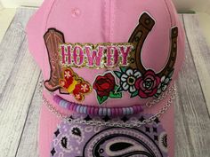 Cowgirl  trucker hat, hats for kids and adults. Great for summer, beach, outings. Hats come with patches, beads, charms , some bling . Adjustable clip Velcro in the back. This hat has purple bandana with purple beads and chain with lobster claw clasp. . All handmade by me Theresa. Beautiful gift. One of a kind hat. Customization welcome. Thank you for looking at Boutiquebytheresa #24 Trendy Adjustable Baseball Cap For Country Events, Adjustable Curved Brim Baseball Cap For Outdoor Events, Trendy Adjustable Snapback Hat For Country Events, Fun Adjustable Trucker Hat For Country Events, Adjustable Fun Trucker Hat For Country Events, Adjustable Baseball Cap For Country Events, Fun Trucker Hat For Country Events, Fun Pink Hats For Country Events, Country Style Adjustable Snapback Baseball Cap