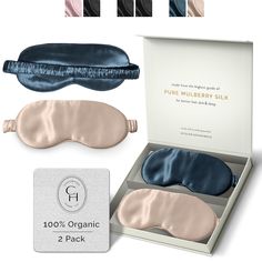 PRICES MAY VARY. 😌Get a Restful Sleep - block out light & regulate circadian rhythm. Wake up feeling refreshed with this silk eye sleeping mask set for women and men. 🤩Wake Up Younger - reduce wrinkles, fine lines, & puffiness. Anti aging amino acids, glycine, alanine & serine are richly contained in this luxurious silk eye mask and sleeping mask set for women and men. Proteins not in cotton, satin sleep masks. 👀Protect Your Eyes and Lashes - reduce eye strain, headaches, and migraines. Desig Weighted Eye Mask, Eye Sleeping Mask, Best Sleep Mask, Eye Mask For Sleeping, Silk Sleep Mask, Sleep Masks, Silk Eye Mask, Eye Cover, Perfect Eyes