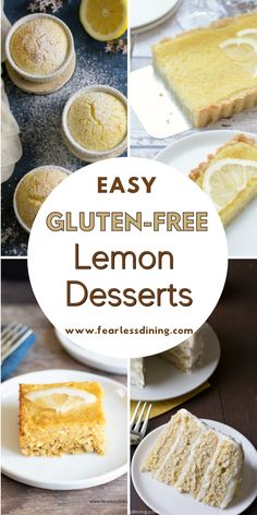 easy gluten - free lemon desserts are the perfect way to use up leftover cake