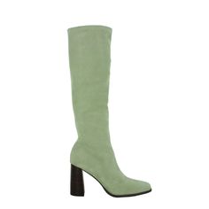 Mint-Colored Stretch Faux Suede Knee-High Boot, Featuring A Block High Heel And Side Zip Fastening. The Boots Are Leather According To Senso’s Website. Comes With The Box And Original Packaging! Casual Spring Boots With Padded Heel, Wide Calf Spring Heeled Boots With Block Heel, Knee-high Suede Boots For Spring, Tall Suede Boots For Spring, Tall Shaft Suede Boots For Spring, Spring Tall Heeled Boots With Stacked Heel, Green Knee-high Heeled Boots For Spring, Spring Knee-high Boots With Padded Heel, Knee-high Boots With Padded Heel For Spring