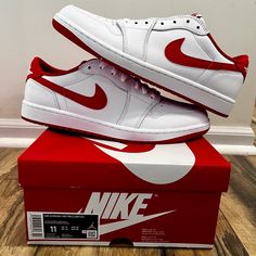 Jordan 1 Retro Og Low University Red Cz0790 161 Size 11 Brand New We Only Sell 100% Authentic Shoes. We Ship Fast! Usually Within 24 Hours Of Cleared Payment. We Are A Trusted Buyer And Seller. Please Ask All Questions Prior To Purchase. Red Low-top Sneakers, University Red Low-top Jordan Shoes, Red Basketball Shoes With Perforated Toe Box, Red Basketball Shoes For Sports, Red Skate Shoes With Perforated Toe Box For Sports, Red Skate Shoes For Sports With Perforated Toe, Red Custom Sneakers For Sports With Perforated Toe Box, Casual Low-top Sneakers With Red Accents, Sporty Low-top Sneakers With Red Accents