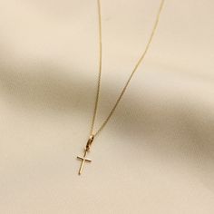 Gold KT: 14K Solid Gold Gold Color: Yellow Gold Chain Style: Rolo Chain Length: 16", 18" Chain Width: 1 mm Yellow Gold Charm Necklace 16 Inch, Gold Cross Pendant Necklace With Cable Chain, Gold Cross Pendant Necklace On Cable Chain, Gold Necklaces With Cross Pendant And Cable Chain, Gold Necklace With Cross Pendant And Cable Chain, Minimalist Gold Chain Necklace With Cross Pendant, Minimalist Cross Necklace Tarnish Resistant, Minimalist Gold Plated Cross Necklace, Minimalist 14k Gold Cross Pendant Necklace