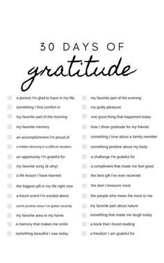 30 Days Of Gratitude, Journal Inspiration Writing, Self Care Bullet Journal, Writing Therapy, Writing Challenge