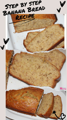 OMG! You have to try this declious and easy banana bread. Super moist banana loaf even if you never baked before! Quick and easy banana bread.