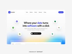 the landing page for an application designed to help people learn how to use data